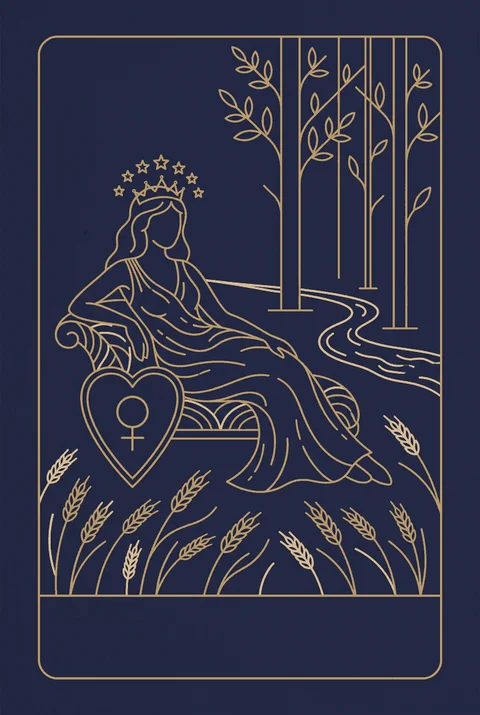 Cesarzowa tarot, grafika karty