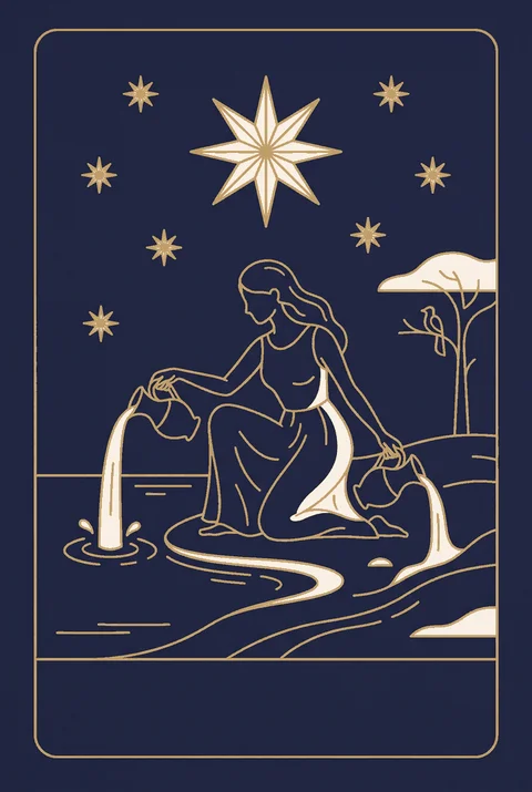 Gwiazda tarot, grafika karty