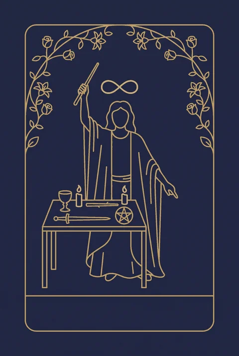 Mag tarot, grafika karty