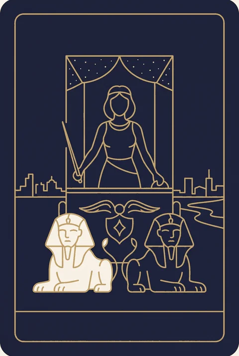 Rydwan tarot, grafika karty