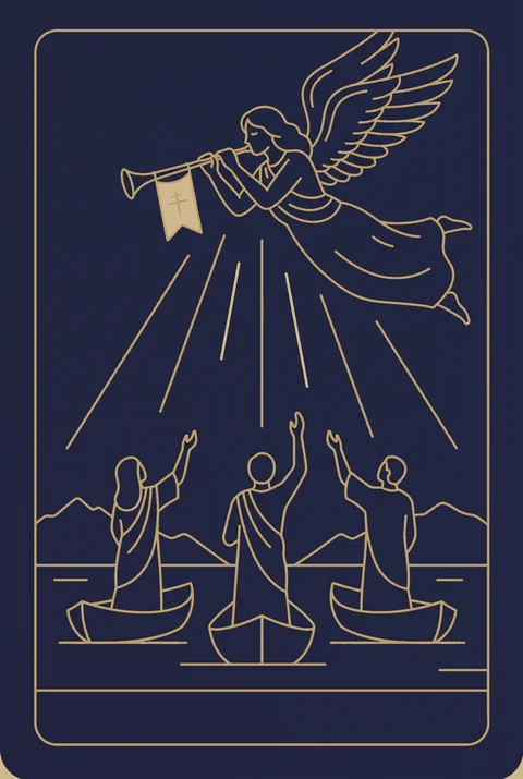 Sąd tarot, grafika karty