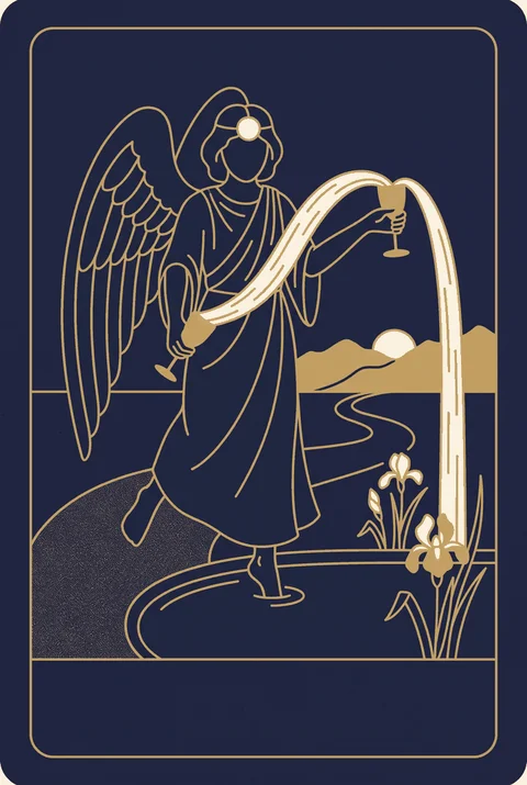 Umiarkowanie tarot, grafika karty