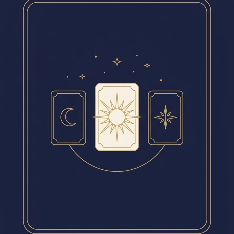 Tarot 3 karty, grafika produktu Spirituni