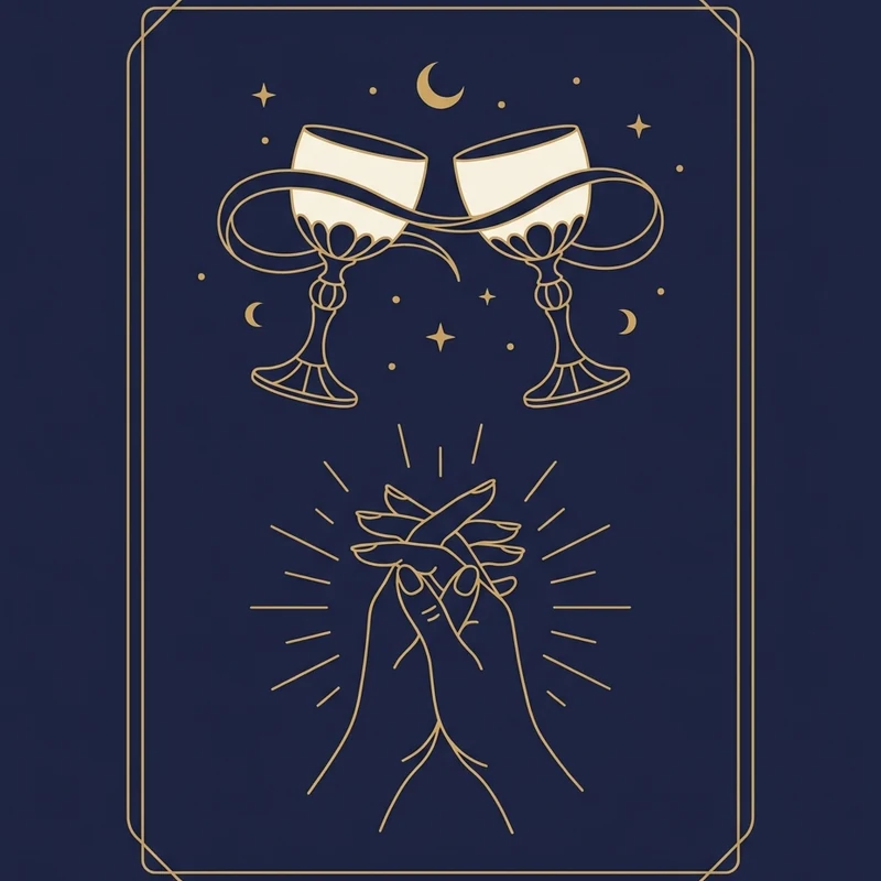 Tarot miłosny „Co między nami”, grafika produktu Spirituni