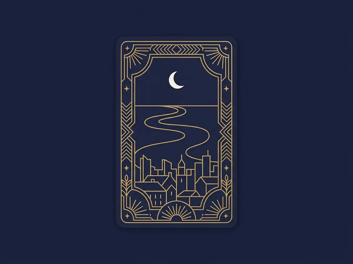Tarot Warszawa: karta tarota z lokalnym motywem miasta